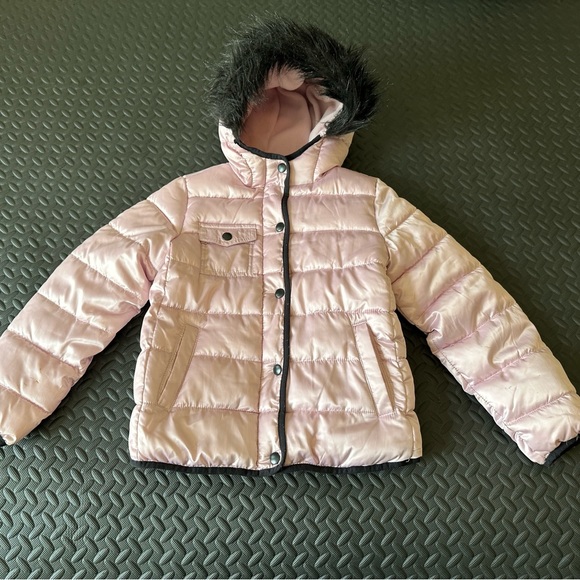 Children's Place Pink Puffer Jacket - Picture 3 of 16